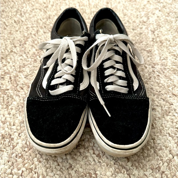 Black Van Platform Sneakers - Picture 1 of 4